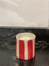 Charger l'image dans la galerie, Bougie céramique rayée
