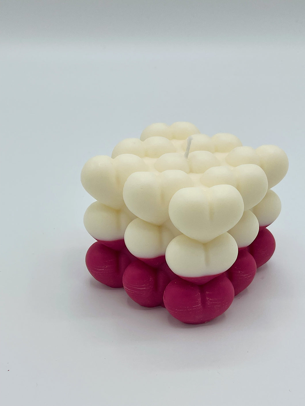 Bougie cube/coeur
